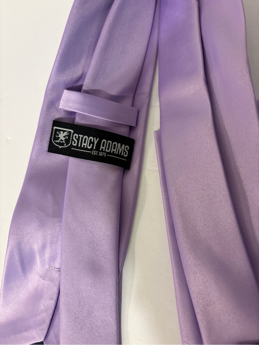 Stacy Adams Men's Solid Lilac Light Purple Neck Tie Necktie 400S-20-Lilac